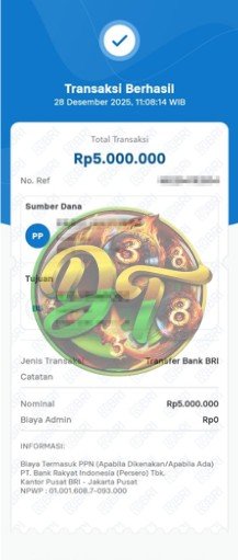 Bukti Pembayaran JP Darutoto 6